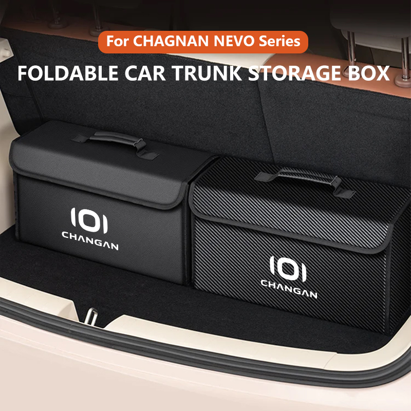 Car Trunk Organizer Foldable Storage Box - Car Leather Trunk Storage Box Foldable