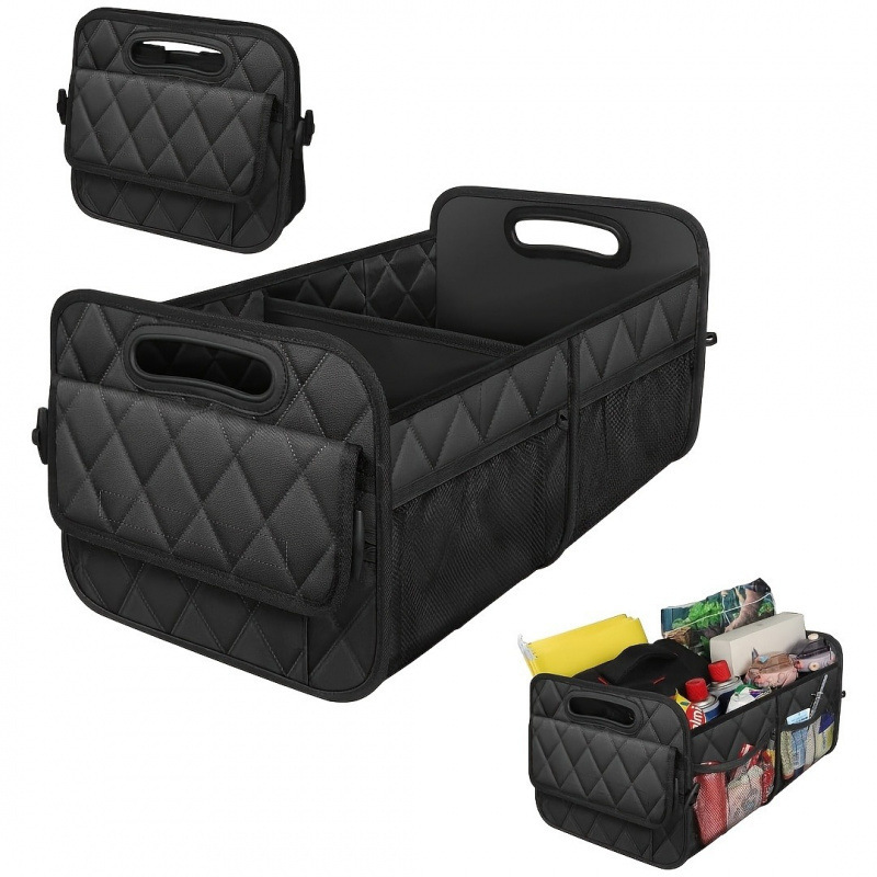 Car Trunk Organizer Foldable Storage Box - Car Trunk Organizer for SUV, Car