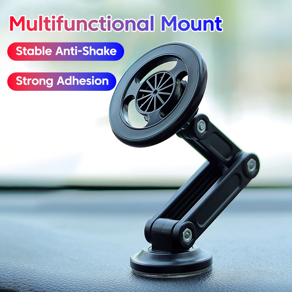 Magnetic Phone Holder For Car Vent - 360° Rotate Magnetic Car Mount Foldable