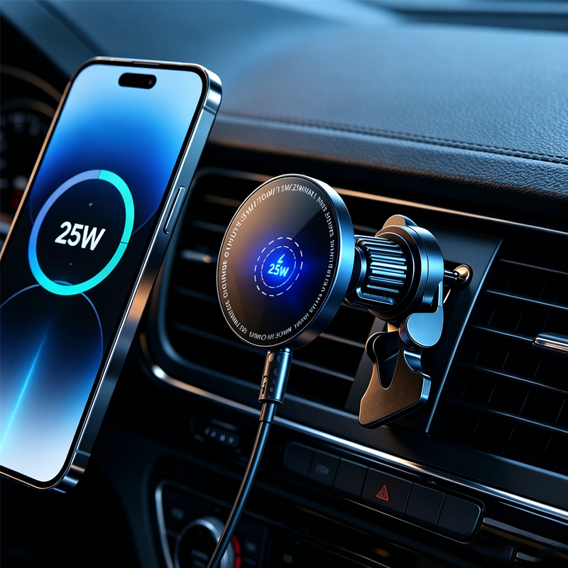 Wireless Car Charger Mount Fast Charging - UYUXIO Consumer Electronics Magnetic Air Vent