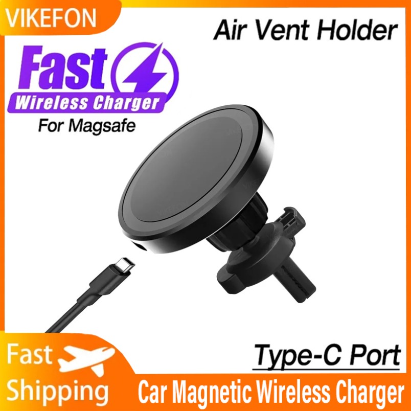 Magnetic Phone Holder For Car Vent - Car 15W Magnetic Wireless Charger Air