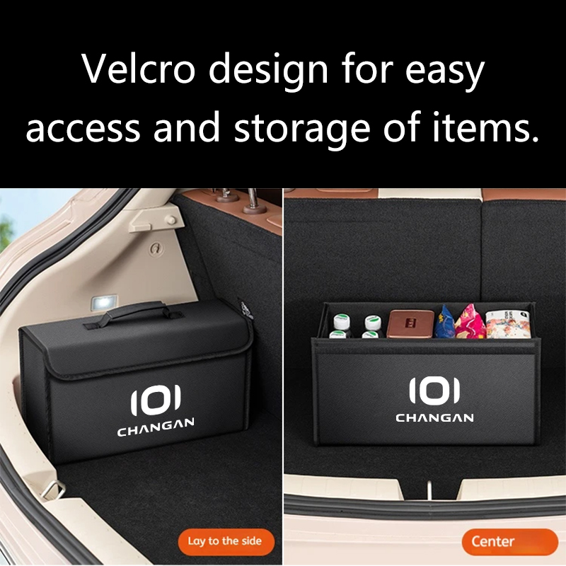 Car Leather Trunk Storage Box  - Car Trunk Organizer Foldable Storage Box ulasan dan harga