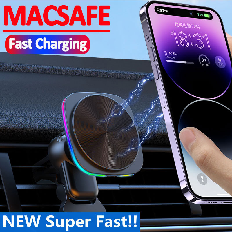 Car Fast Charging Mount Magnet - Wireless Car Charger Mount Fast Charging ulasan dan harga