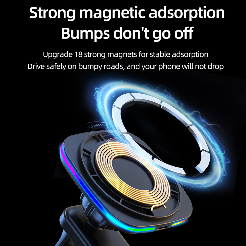 Car Fast Charging Mount Magnet - Wireless Car Charger Mount Fast Charging ulasan dan harga