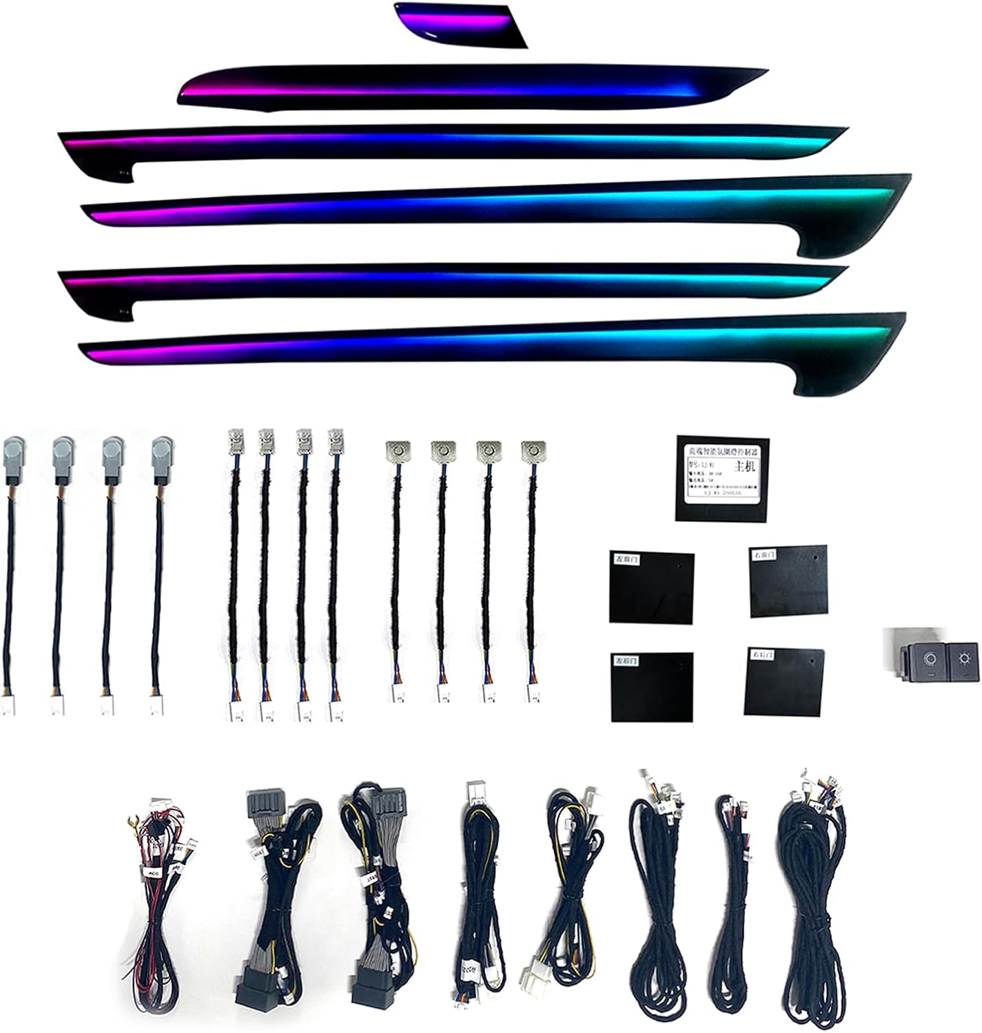 18 in 1 LED Ambient Lights for - Led Ambient Interior Car Lights App Control ulasan dan harga