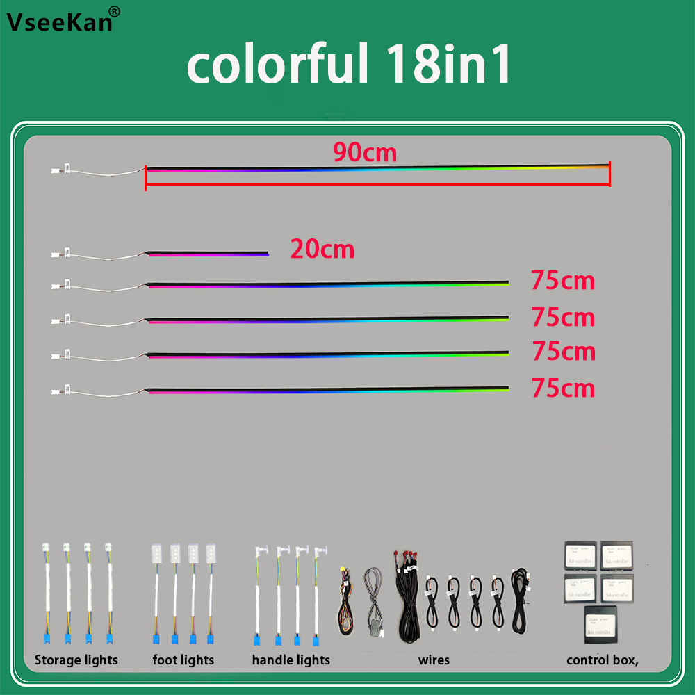 Car Ambient Lighting Kit Inter - Led Ambient Interior Car Lights App Control ulasan dan harga