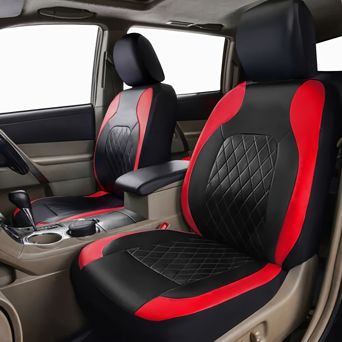 New Car Seat Covers Quilted Di - Leather Car Seat Covers Full Set Universal ulasan dan harga