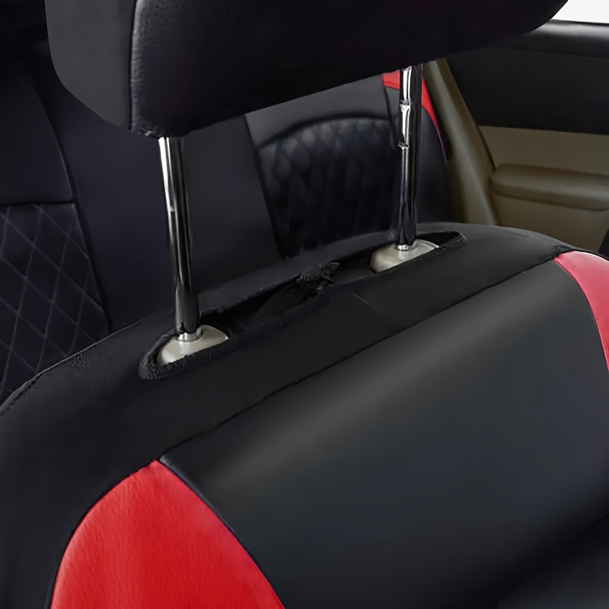 New Car Seat Covers Quilted Di - Leather Car Seat Covers Full Set Universal ulasan dan harga