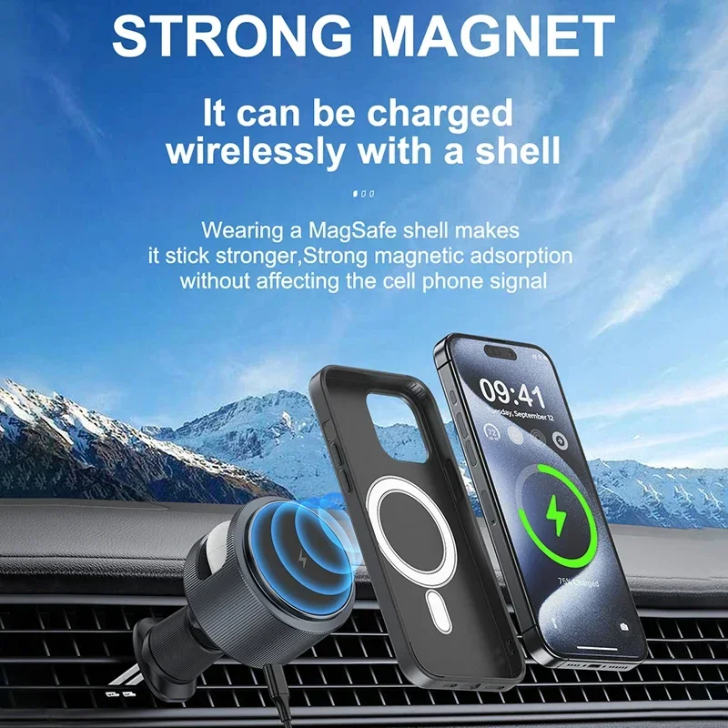 Car Magnetic Wireless Charger  - Wireless Car Charger Mount Fast Charging ulasan dan harga