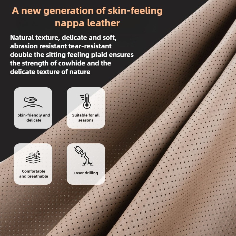 Soft Nappa Leather Car Seat Co - Leather Car Seat Covers Full Set Universal ulasan dan harga