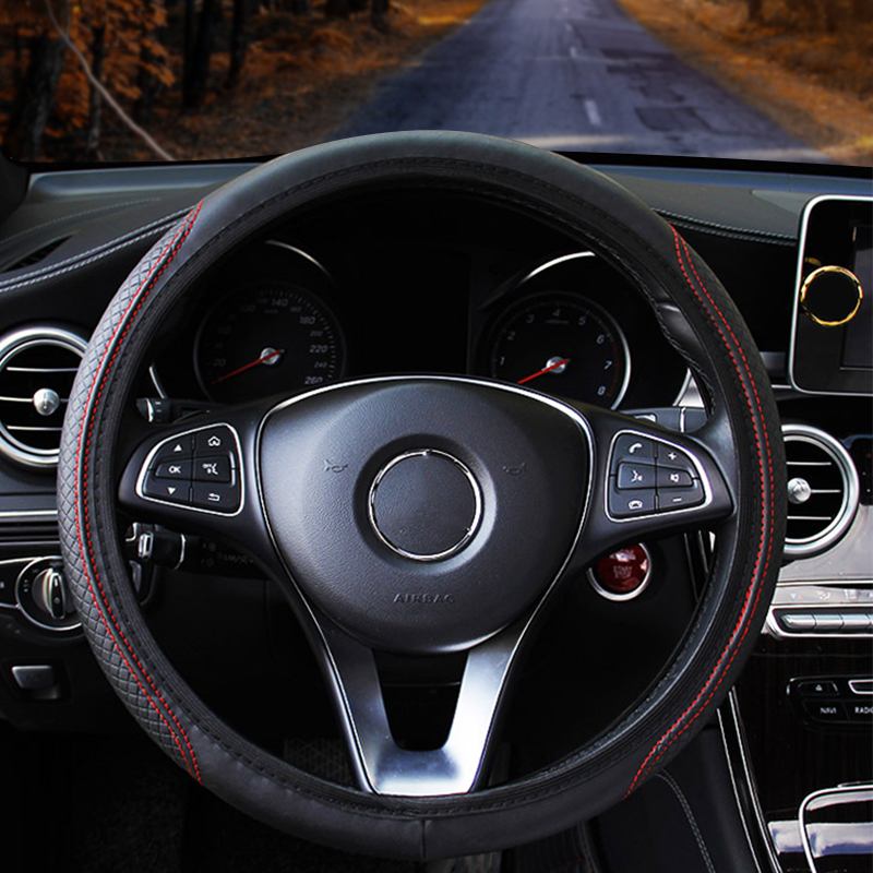 Car Steering Wheel Cover Anti  - Car Steering Wheel Cover Anti Slip Breathable ulasan dan harga