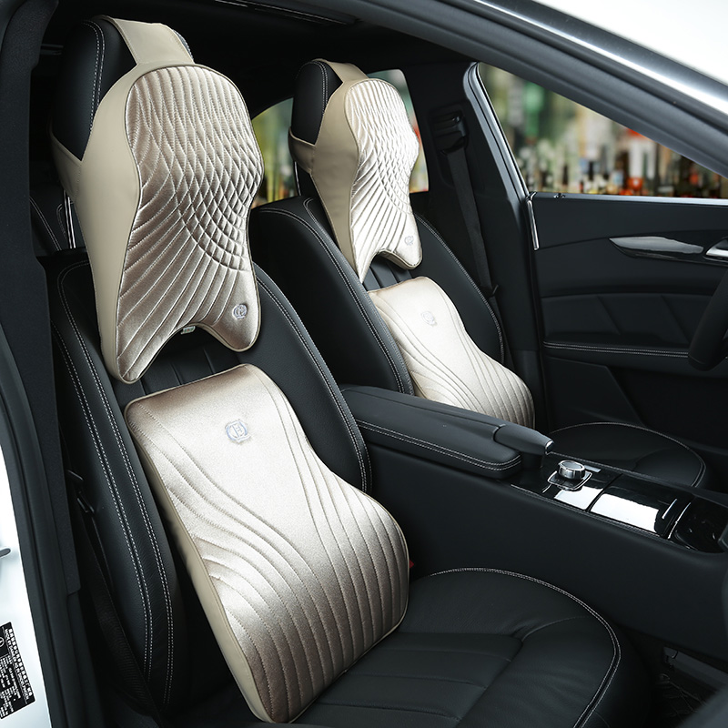 Memory Foam Car Pillow Set Pre - Memory Foam Car Neck Pillow Lumbar Support ulasan dan harga