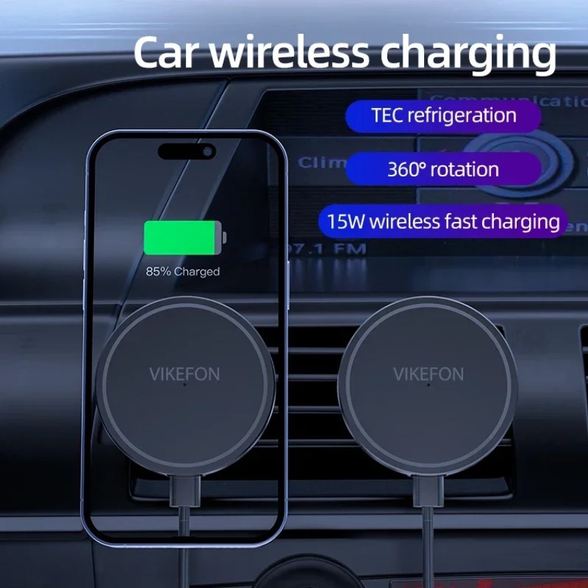 Car Wireless Charger Magnetic  - Magnetic Phone Holder For Car Vent ulasan dan harga