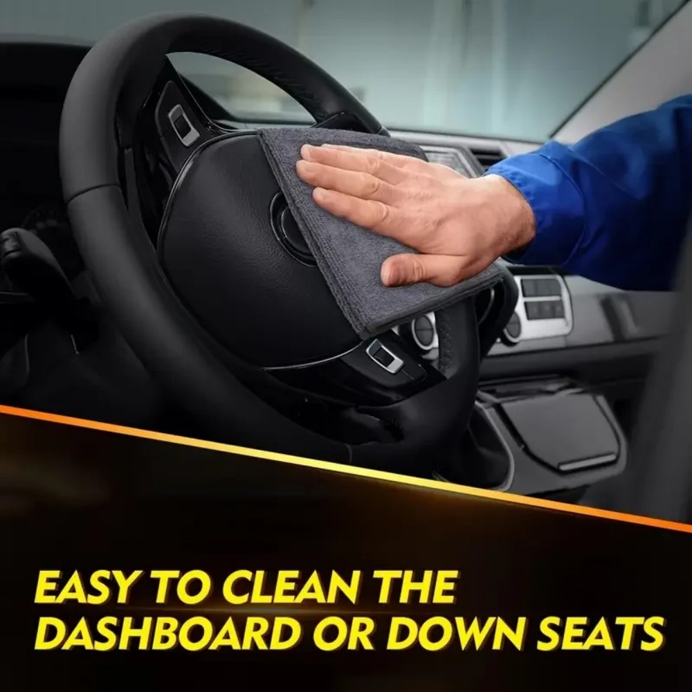 Black Microfiber Cleaning Clot - Microfiber Car Drying Towel Super Absorbent ulasan dan harga