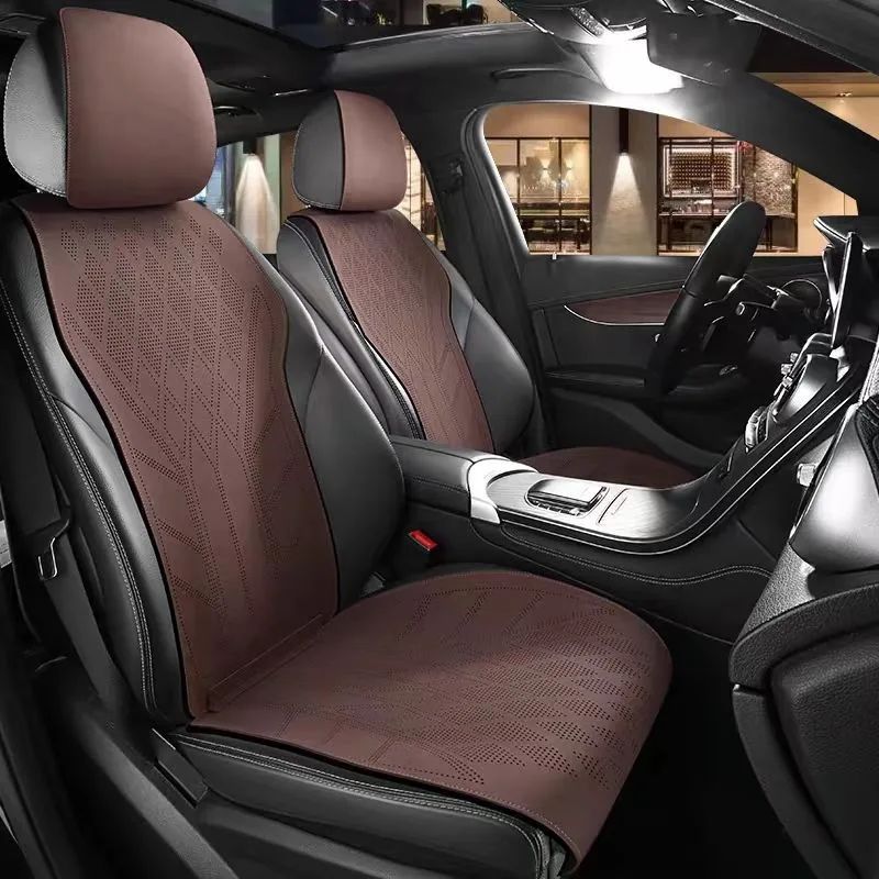 Suede Leather Car Seat Cover 5 - Leather Car Seat Covers Full Set Universal ulasan dan harga