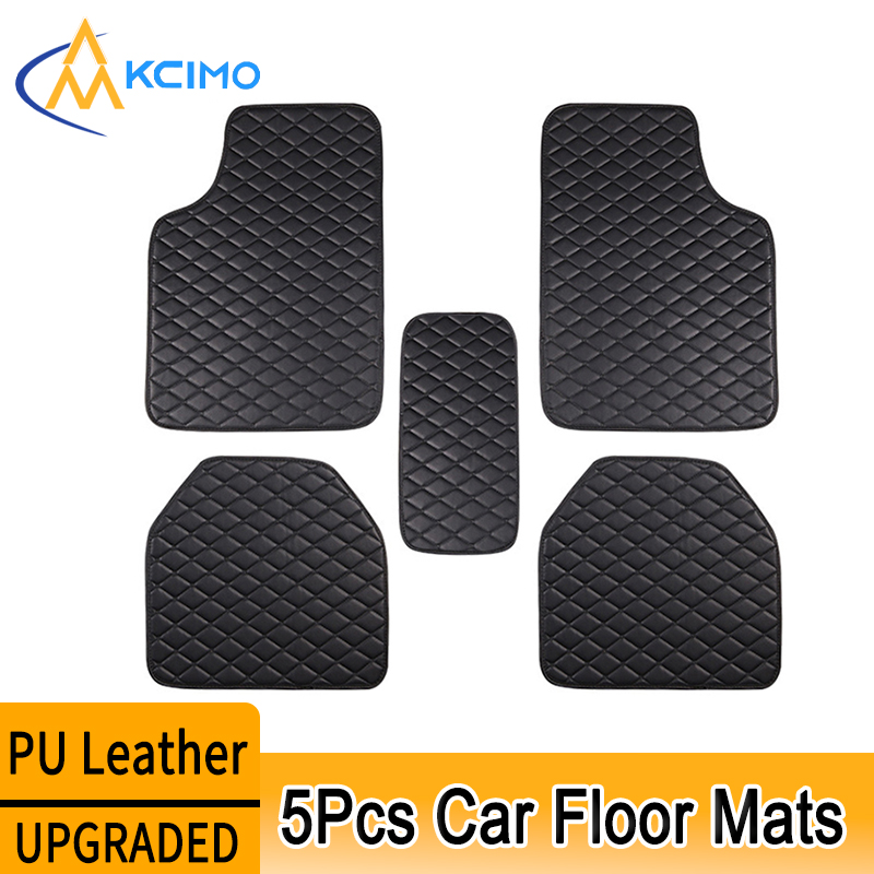 Kcimo 5Pcs Car Floor Mats PU L - Car Floor Mats Universal Waterproof Leather ulasan dan harga