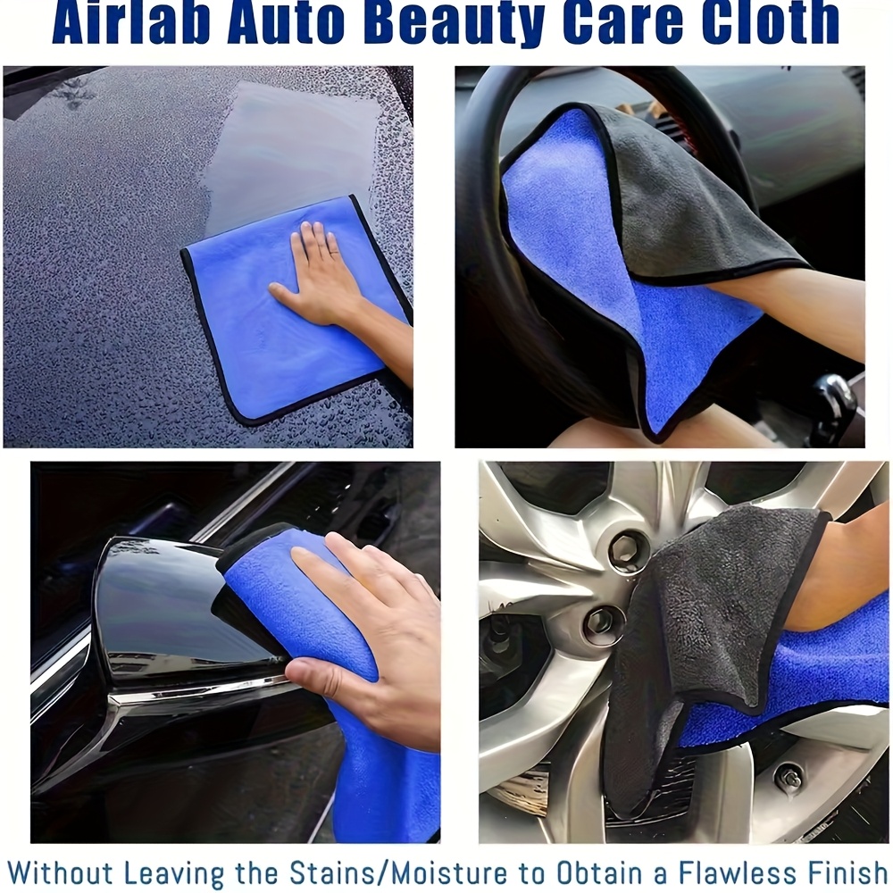 1-10pcs Microfiber Car Cleanin - Microfiber Car Drying Towel Super Absorbent ulasan dan harga