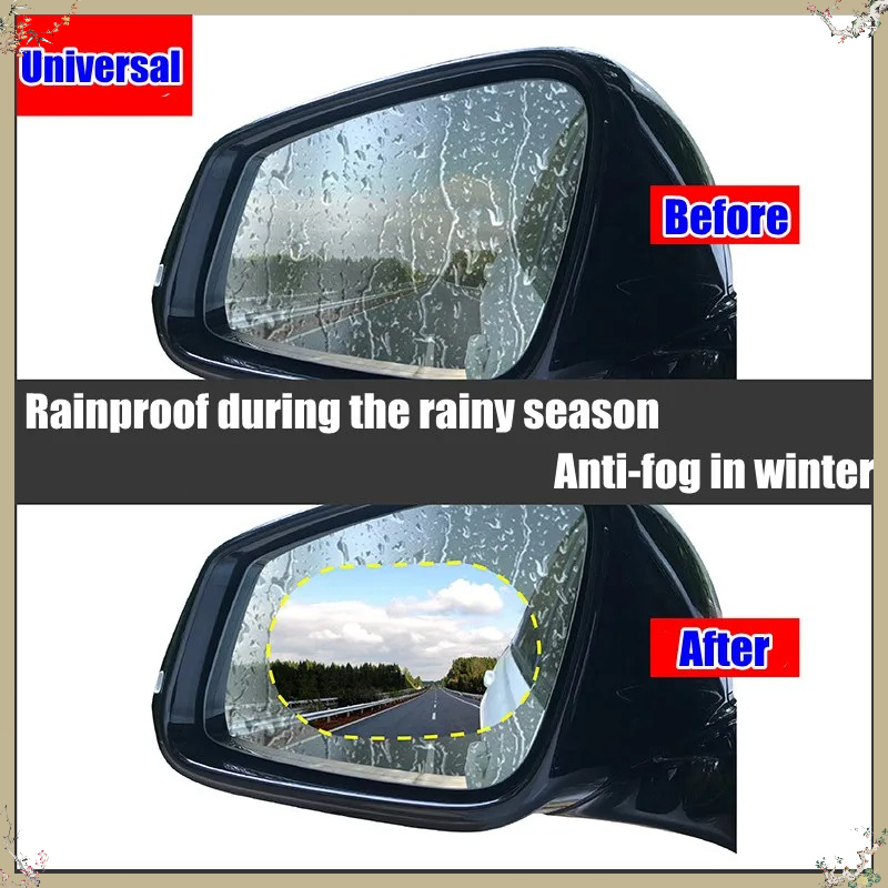2Pcs Car Rearview Mirror Film  - Anti Glare Car Rearview Mirror Film ulasan dan harga