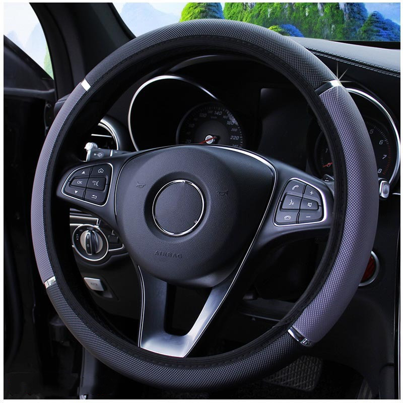 New Anti Slip Auto Decoration  - Car Steering Wheel Cover Anti Slip Breathable ulasan dan harga