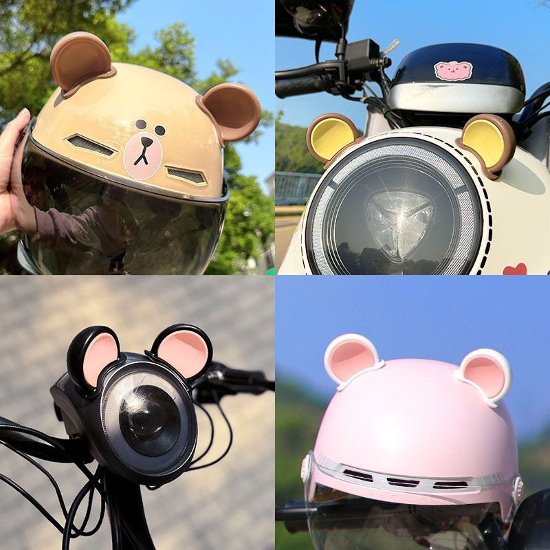 2Pcs Colorful Motorcycle Helme - Car Accessories ulasan dan harga