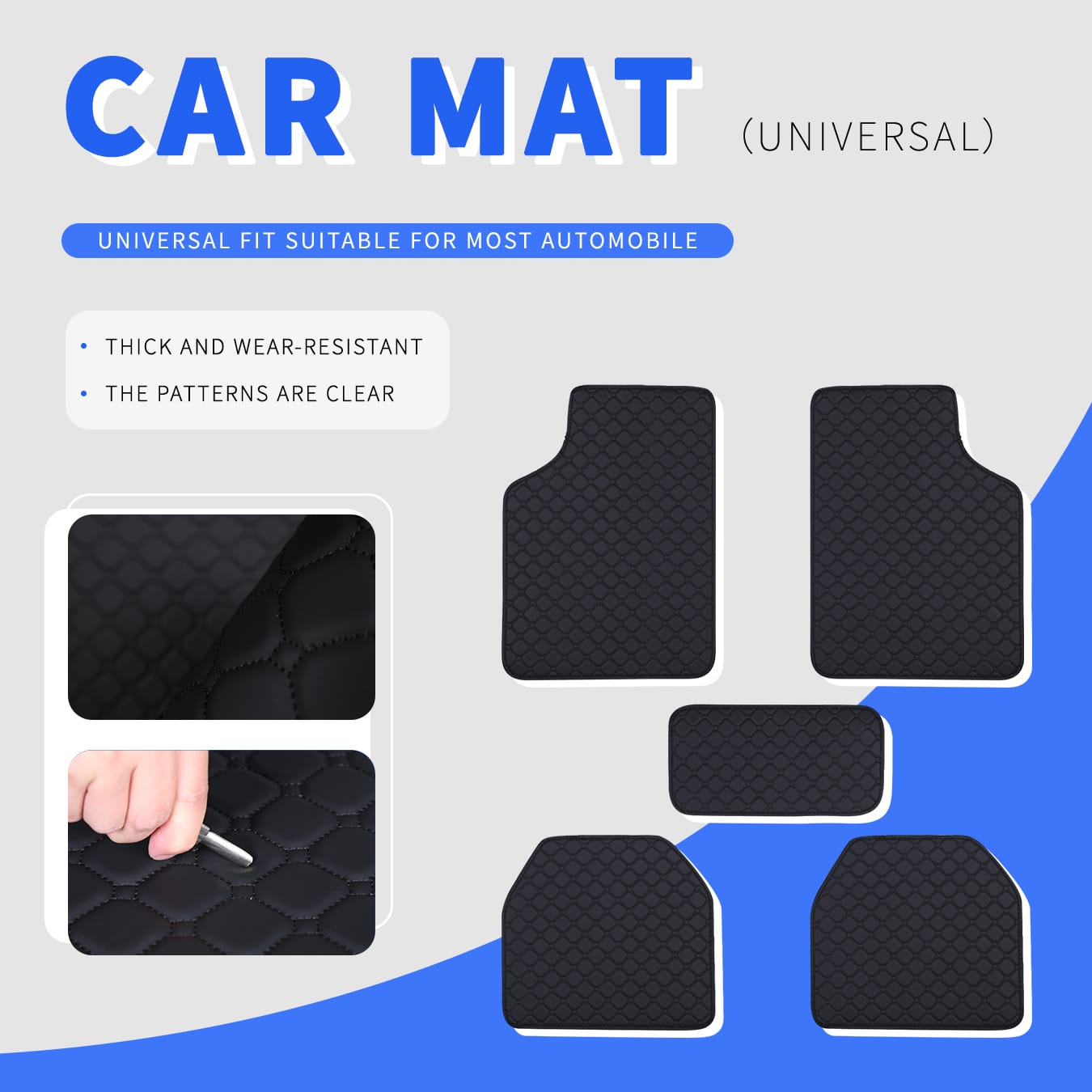 Car Floor Mats Full Set Univer - Car Floor Mats Universal Waterproof Leather ulasan dan harga