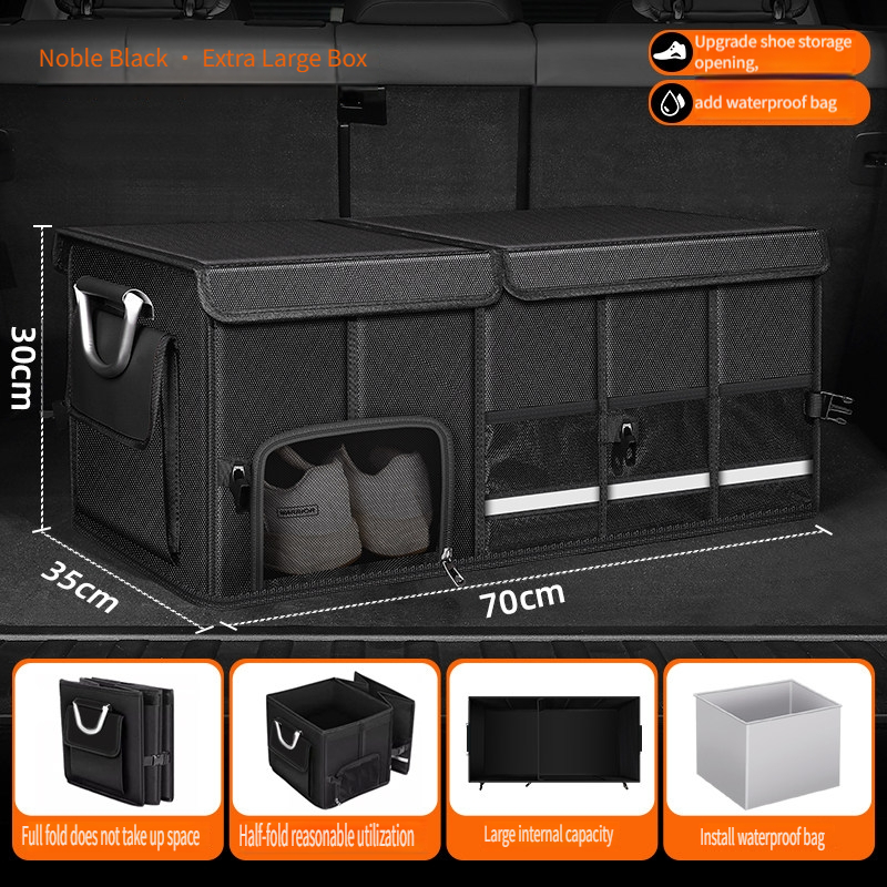 Waterproof Foldable 95L Oxford - Car Trunk Organizer Foldable Storage Box ulasan dan harga