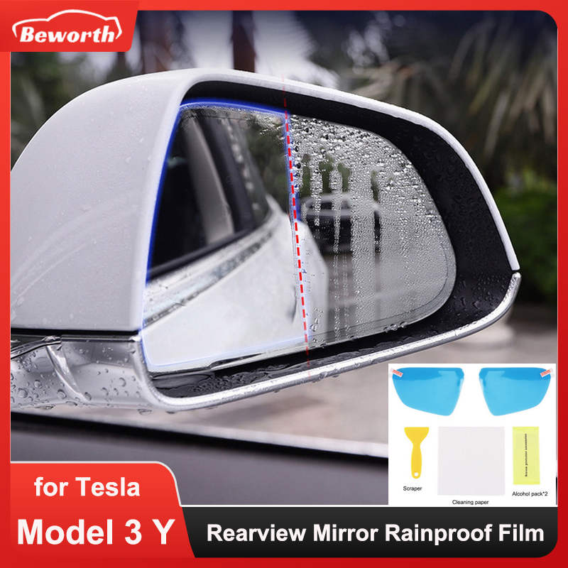 2pcs Rearview Mirror Rainproof - Anti Glare Car Rearview Mirror Film ulasan dan harga