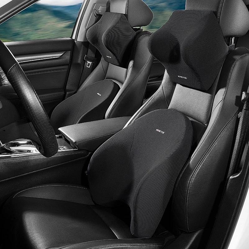 Car Lumbar Support Headrest Ne - Memory Foam Car Neck Pillow Lumbar Support ulasan dan harga